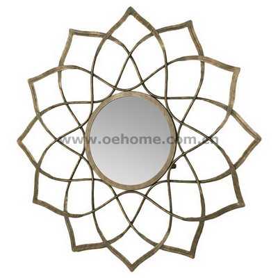 8336 High quality starburst metal mirror, salon mirror